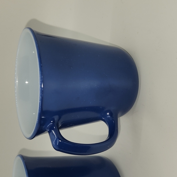 Pair of vintage Pyrex D-Handle mugs colonial blue - Picture 6 of 9